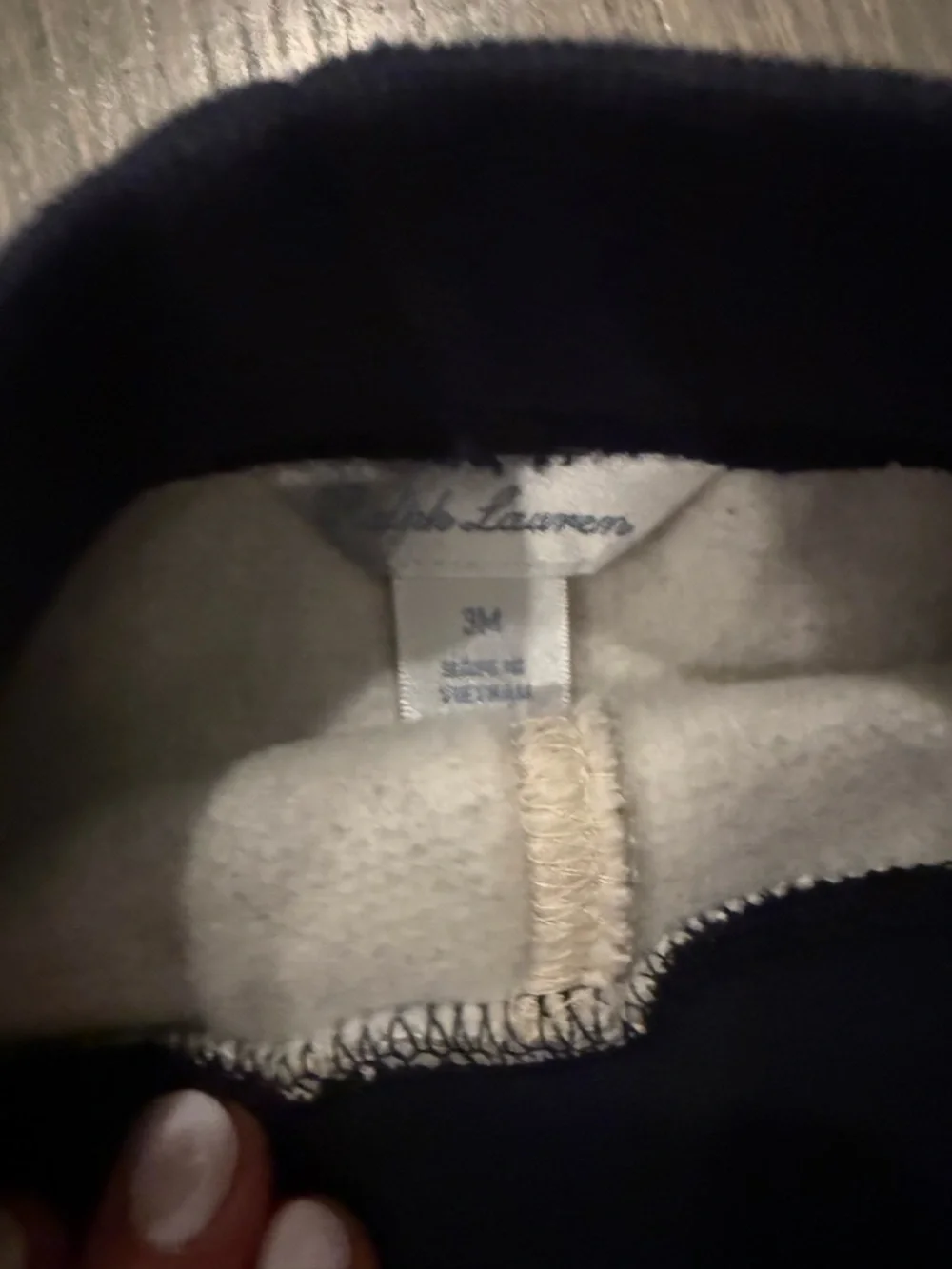 Polo Ralph Lauren Gray Baseball Track Pant Sweatpants with Navy & White Trim